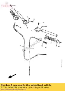 yamaha 51Y262400000 agarre conjunto - Lado inferior