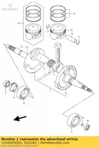 suzuki 1220005G02 vilebrequin assy - La partie au fond