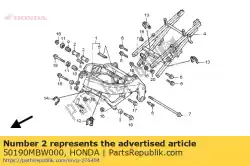 geen beschrijving beschikbaar op dit moment van Honda, met onderdeel nummer 50190MBW000, bestel je hier online:
