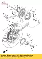 2GV253190000, Yamaha, sello, polvo de cubo yamaha xv xvse virago s kw 535 25, Nuevo