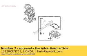 Honda 16229KRN731 conjunto de agulha, jato - Lado inferior