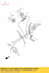 Ici, vous pouvez commander le arbre à cames assy 2 auprès de Yamaha , avec le numéro de pièce 5TA121801000: