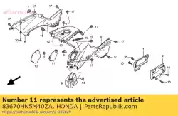 Aqui você pode pedir o tampa, caixa de utilidades * g152 * (g152 aventura verde) em Honda , com o número da peça 83670HN5M40ZA: