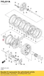 Here you can order the nut 22mm from Suzuki, with part number 0914022008: