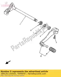Aqui você pode pedir o montagem do pedal de mudança em Yamaha , com o número da peça 3BN181100000: