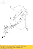 1431049H20, Suzuki, comp de corps, silencieux suzuki rm z250 250 , Nouveau