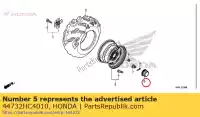 44732HC4010, Honda, capuchon, centre de roue honda  trx 250 350 400 420 450 500 520 2003 2004 2005 2006 2007 2010 2011 2012 2013 2017 2018 2019 2020, Nouveau