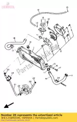 Aqui você pode pedir o mangueira 6 em Yamaha , com o número da peça 3HE125890000: