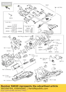 kawasaki 560300784 label,fuse box 2 zr800ads - Bottom side