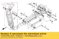 Ici, vous pouvez commander le aucune description disponible pour le moment auprès de Honda , avec le numéro de pièce 52465MEL000: