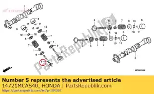 honda 14721MCAS40 valve, ex. - Bottom side