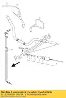 5611106G10, Suzuki, handlebar suzuki dl 1000 2002 2003 2004, New