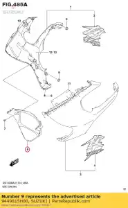 suzuki 9449815H00 cowling,under c - Bottom side