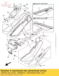 Yamaha 3GM2179L1000 graphique 9 - La partie au fond