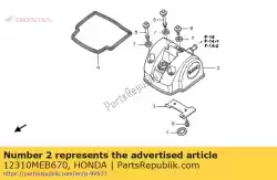 Aquí puede pedir cubierta comp., culata de Honda , con el número de pieza 12310MEB670: