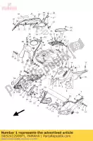 1WS2412900P1, Yamaha, deksel, zijde 1 yamaha mt 700 2014, Nieuw