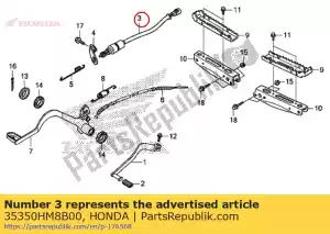 Honda 35350HM8B00 switch assy., rr. stop - Bottom side