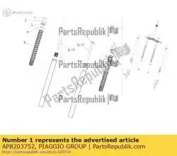 Here you can order the stop ring from Piaggio Group, with part number AP8203752: