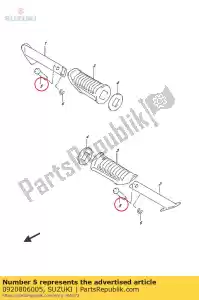 suzuki 0920806005 alfinete - Lado inferior