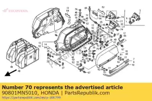 honda 90801MN5010 ojal - Lado inferior