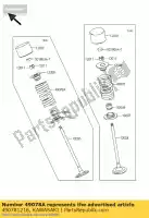 490781216, Kawasaki, klep met veermotor, e zx636-b1 kawasaki zx 600 2003 2004 2005 2006, Nieuw