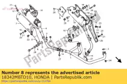 Tutaj możesz zamówić ochraniacz, r. Fr. T? Umik od Honda , z numerem części 18342MBTD10: