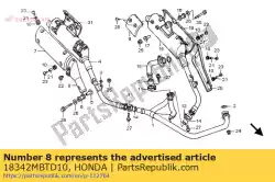 Aquí puede pedir protector, r. Fr. Silenciador de Honda , con el número de pieza 18342MBTD10: