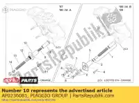 AP0236081, Piaggio Group, Chain tensioner housing aprilia  moto pegaso 650 1992 1995 1996 1997 1998 1999 2000, New