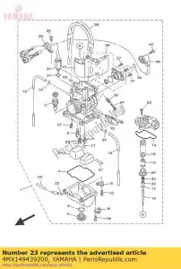 yamaha 4MX149439200 jato, principal (# 172) - Lado inferior