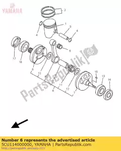 Yamaha 5CU114000000 vilebrequin assy - La partie au fond