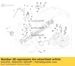 Qui puoi ordinare cappuccio schermato da Piaggio Group , con numero parte 642200: