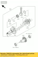 130371667, Kawasaki, virabrequim, rh kawasaki kvf360 4x4 prairie 360 , Novo