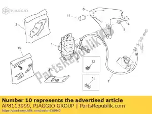 Piaggio Group AP8113999 perni + molle della pinza - Il fondo