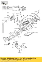 Here you can order the bolt-flanged,center cove from Kawasaki, with part number 130BA0522: