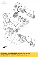 3M5116810000, Yamaha, pen, slinger 1 yamaha dt yz 125 1986 1987 1988, Nieuw