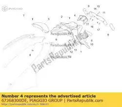 Ici, vous pouvez commander le union côté inférieur auprès de Piaggio Group , avec le numéro de pièce 67368300DE: