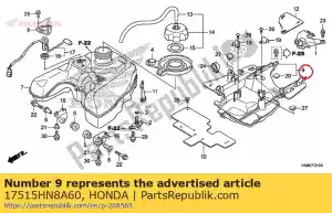 honda 17515HN8A60 protezione, serbatoio sotto calore - Il fondo