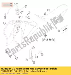 ktm 59407040150 s.cover mxc zonder ktm-log.05 - Onderkant