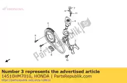 Ici, vous pouvez commander le tendeur comp., chaîne à cames auprès de Honda , avec le numéro de pièce 14510HM7010: