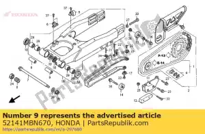 Honda 52141MBN670 colarinho, pivô - Lado inferior