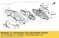 37101MCWD11, Honda, assy case, supérieur honda vfr  a vfr800a 800 , Nouveau