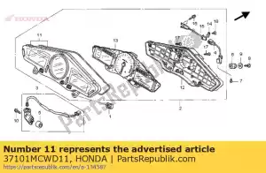 Honda 37101MCWD11 assy case, supérieur - La partie au fond