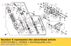 Aqui você pode pedir o haste, comp, pistão em Honda , com o número da peça 52421KZ4B11: