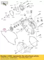 110610121, Kawasaki, joint, carter d'embrayage kx65-a5 kawasaki  kx 65 2000 2001 2002 2003 2005 2006 2007 2008 2009 2010 2011 2012 2013 2014 2015 2016 2017 2018 2019 2020, Nouveau