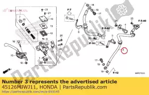 honda 45126MJWJ11 manguera comp. b, fr. freno - Lado inferior