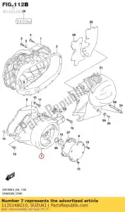 Suzuki 1135148G10 cubierta, magneto - Lado inferior