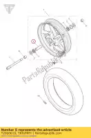 T2000610, Triumph, przek?adka wewn?trzna fr triumph daytona 675 from vin 381275 daytona 675 up to vin 381274 daytona 675 vin 381275 to vin 564947 speed triple 461332 > street triple street triple from vin 560477 street triple r street triple r from vin 560477 street triple r to vin 560476 street, Nowy