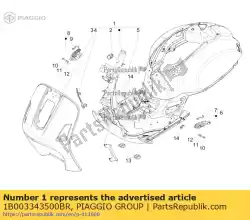 Aquí puede pedir karosserie de Piaggio Group , con el número de pieza 1B003343500BR: