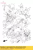 36C2835G00P2, Yamaha, cuerpo, parte superior delantera 1 yamaha xj 600 2009 2010, Nuevo