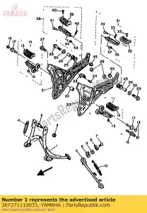 Yamaha 36Y271110033 soporte, principal - Lado inferior